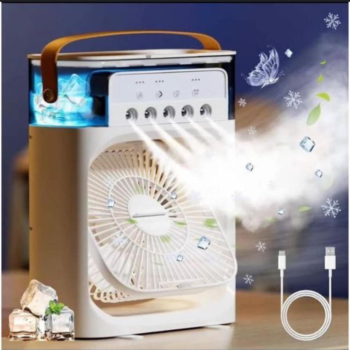 Mini Climatiseur Ventilateur Mobile, Refroidisseur d'air 3 Vitesses